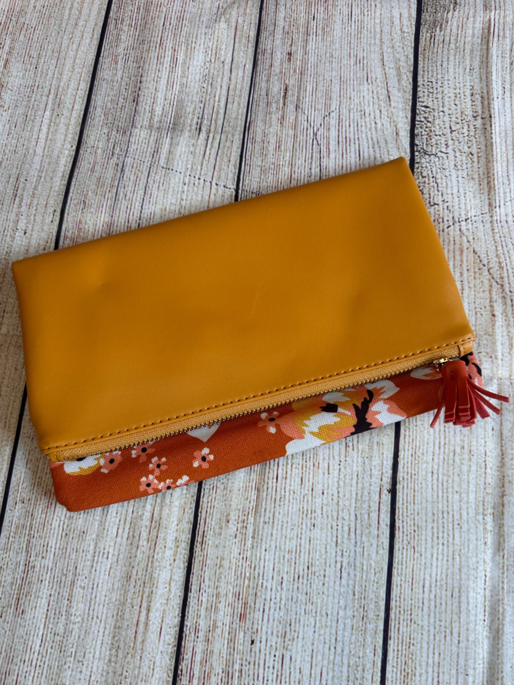 Rachel Pally x FabFitFun Floral Zip Cosmetic Pouch Clutch